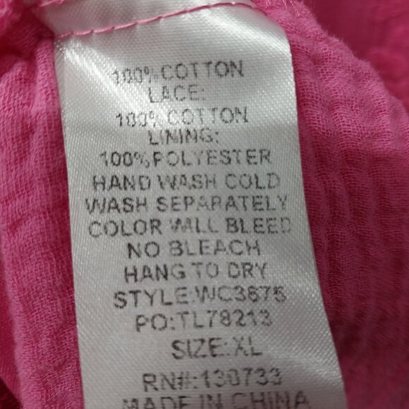 3508 Size XL Umgee Bubble Gum Pink Dress. NWT. - Picture 8 of 8
